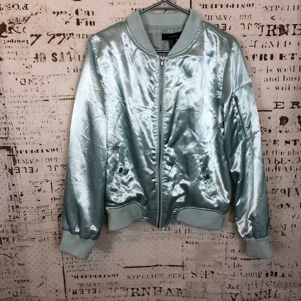 Pastel Green Bomber Flight Jacket